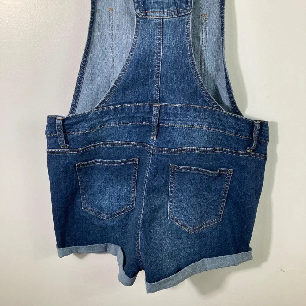 Womens Blue Spice‎ Jean Denim Stretch Shortalls 9